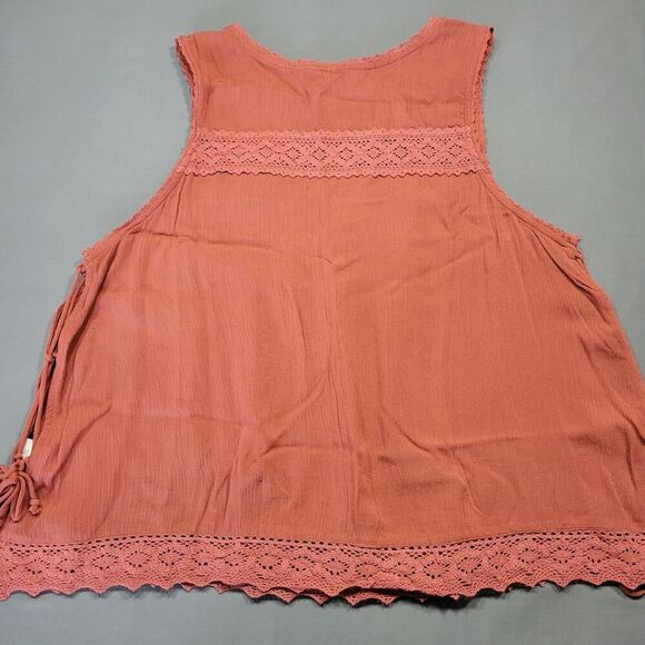 Supre Brown Cowhide Tank Preppy Australian Lace Open Tie Sides NEW $30 Womens 14 - Picture 2 of 9
